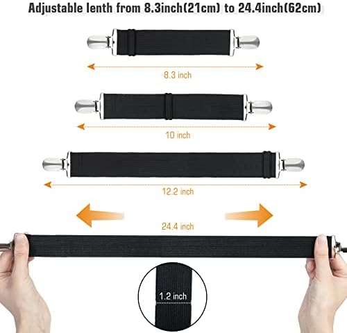 Adjustable Heavy Duty Bed Sheet Clips for Fitted Mattresses caliber Bed Linens