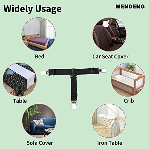 MENDENG Sheet Straps Suspenders 4P Set