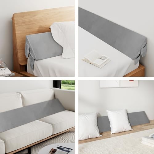 Gap-Closing Bed Pillow for Headboard