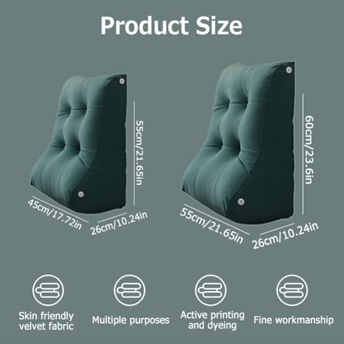 Curved Resting Pillow with Washable Cover for Bed bpy