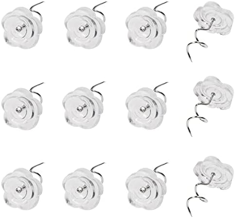 Mini Skater 30-Piece Rose Twist Pins with Metal Heads for Sofa Bed Car Covers