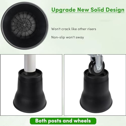 DEDU Bed Risers 6 Inch Heavy Duty Set of 9