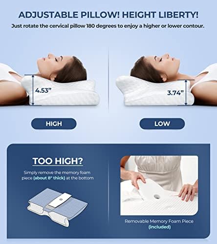 Route Your Sleep Ergonomic Cervical Pillow for Pain Relief