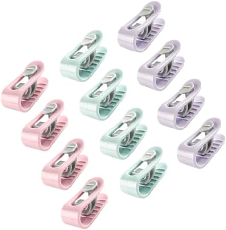 12-Piece Quilt Cover Clips for Organization and Comfort