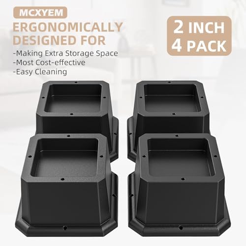 MCXYEM 4-Pack Bed Riser Set