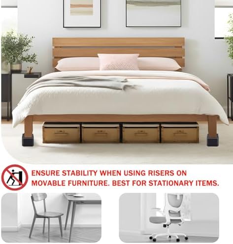 Adjustable Bed Risers for Couches and Desks