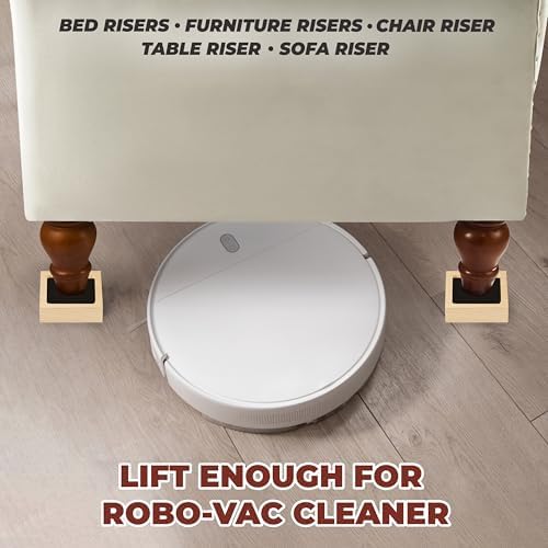 Adjustable Bed Risers Set of 8 - 1 Inch to 4 Inch Height