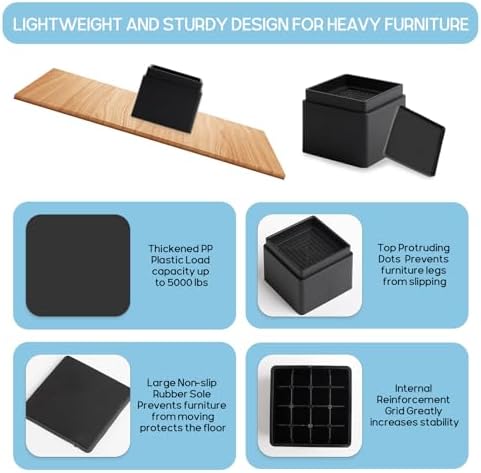 Adjustable Bed Risers for Easy Height Adjustment