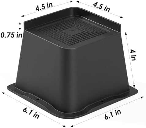 Premium 4-Inch PP Bed Risers - Heavy Duty and Slip-Resistant for Home and Office furniture