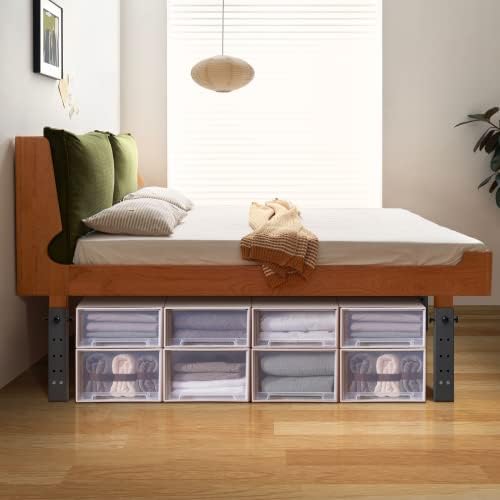 IREN introducer 4 Pack Super Heavy Carbon Steel Bed Risers Adjustable to 325181112 inches