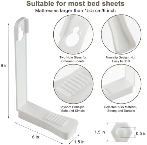 Stay Safe Sleep Secure Bed Sheet Clips