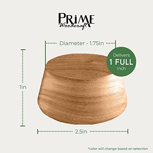 1 Inch Extra HeightFourSafeWalnut Wood Risers for Bed Sofa and Desk
