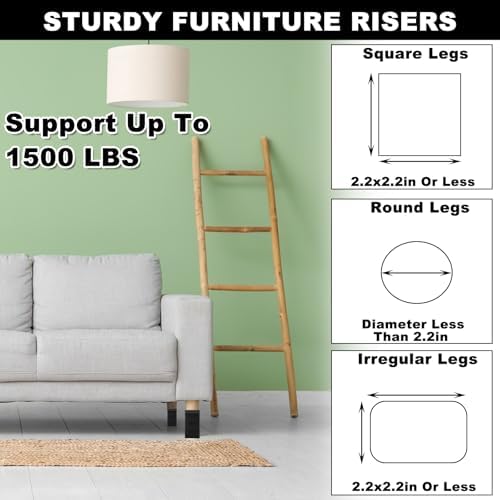 Stackable Bed Risers for Extra Storage and Comfort