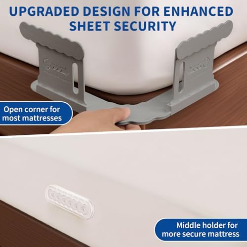 Heavy-Duty Bed Sheet Holder with Slide Lock Straps