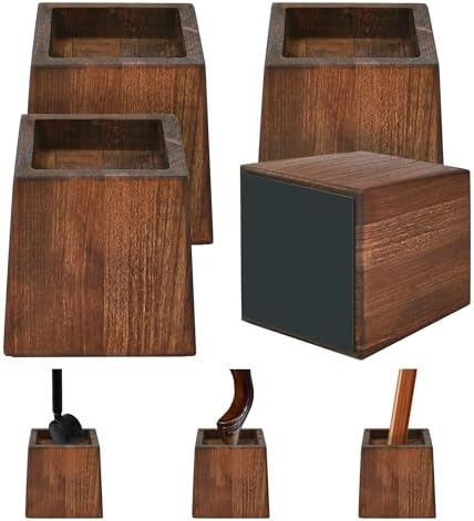 Elevate Comfortably Bed risers for 2200 lbs support Rugged construction for durability