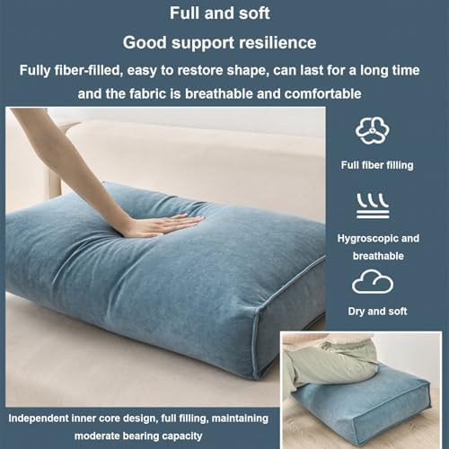 Rectangular Headrest Pillow for Bed and Sofa Comfort