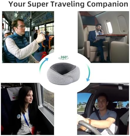 Premium Memory Foam Travel Pillow for Comfort on the Go