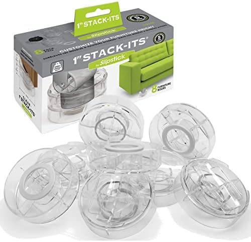 Slipstick CB658 Stack-Its 1 Inch Adjustable Bed Risers Set of 8