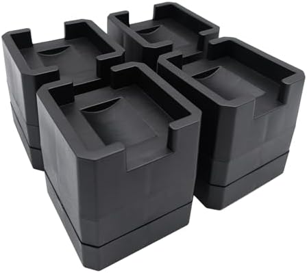 JONHWI3-Inch Bed Riser 4-Pack Set Heavy Duty Adjustable for couch desk and bed