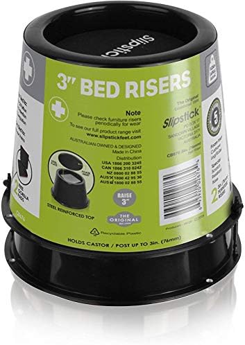 Elevate Your Sleep with the Slipstick Bed Risers 3-Inch Incline for Acid Reflux Breathing Relief