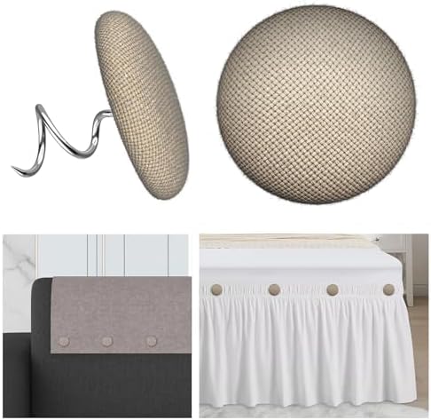 24 Pcs Light Brown Upholstery Tacks for Sofa and Bed Skirts