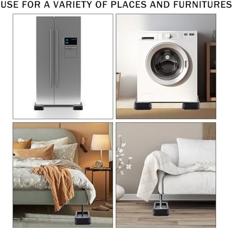 Adjustable 1-inch bed risers