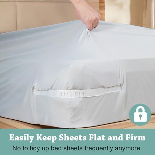 Bed Sheet Holders with Lock Strips for All Mattress Sizes