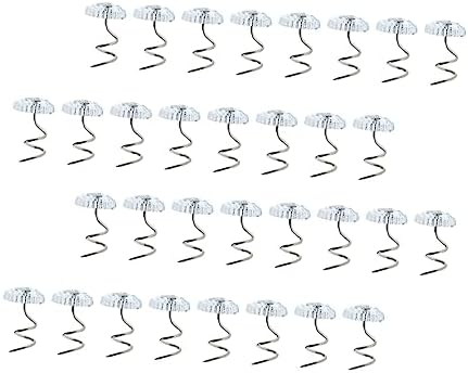 60-Piece Transparent Twisting Fixing Kit for Upholstery Bedskirts and Dust Control