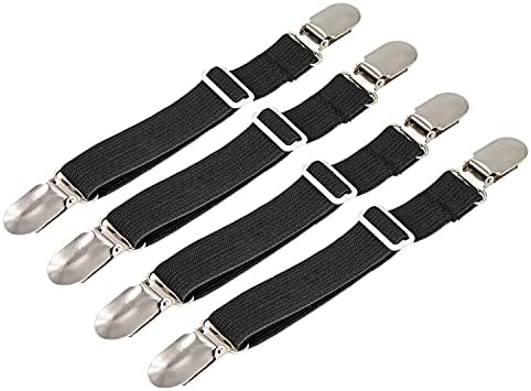BetyBedy 4Pcs Adjustable Sheet Fasteners Suspenders Holder