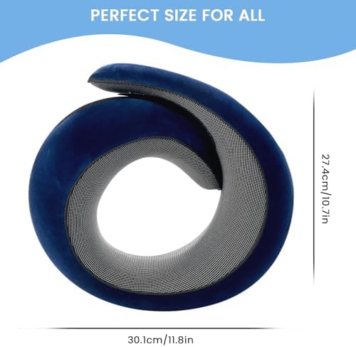 Adjustable Ergonomic Memory Foam Snail Neck Pillow