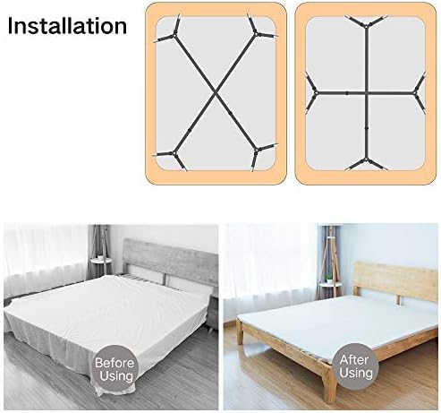 Adjustable Fitted Sheet Straps 2-Piece Secure Bed Sheet Holds