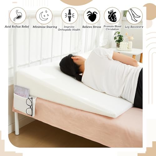 Cinnvoice Mattress Wedge for Acid Reflux 7in Queen Size