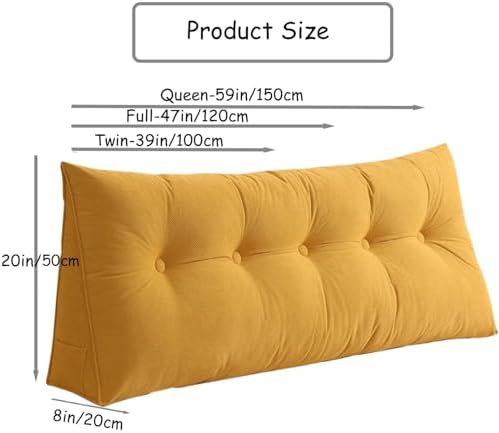 Ergonomic Triangular Headboard Pillow