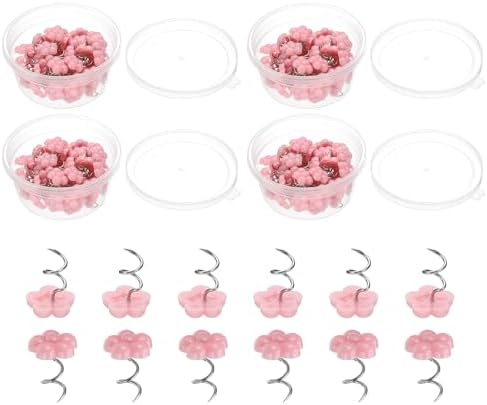PATIKIL 200 Pcs Upholstery Twist Pins Pink
