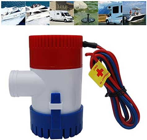 Mini Power Small Pump Automatic Boat Bilge Pump 1100GPH Submersible Bilge Sump with Float Switch