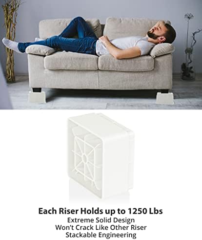 Utopia Bedding Bed Risers 2 Inch Pack of 8