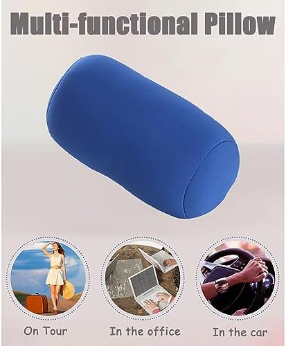 Midremer Microbead Cylindrical Neck Support Pillows for Travel Car