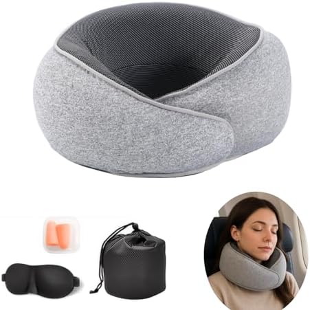 Premium Memory Foam Travel Pillow for Comfort on the Go