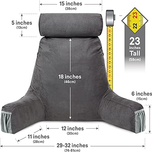 Adjustable Memory Foam Husband Pillow with Detachable Neck Roll