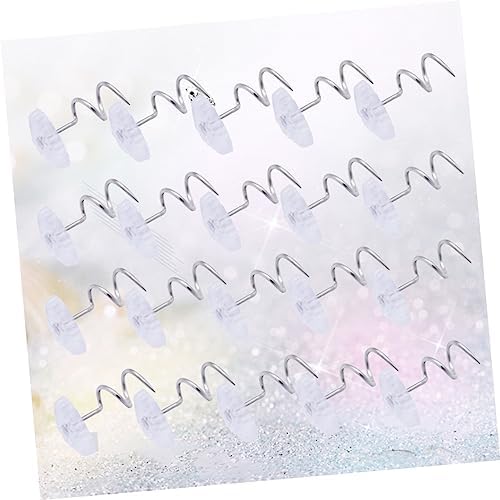 Cabilock 60PCS Transparent Twisted Skirt Fixing for Bed Skirts Upholstery