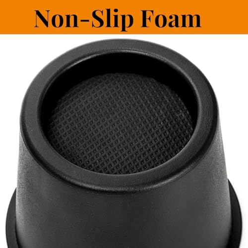 6-Piece Bed Risers Set with Non-Slip Foam Pads