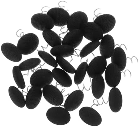 30pc Black Stainless Steel Twist Pins for Sofa Skirts Slip Covers