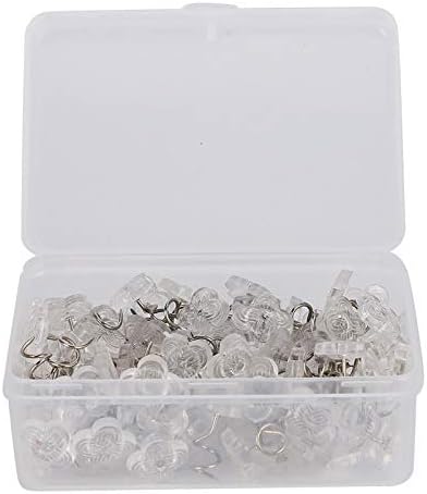 100-Piece Stainless Steel Screw-On Sofa Pins with Concave-Convex Design for Sofa Bedding Bed Skirt and Car Cushions