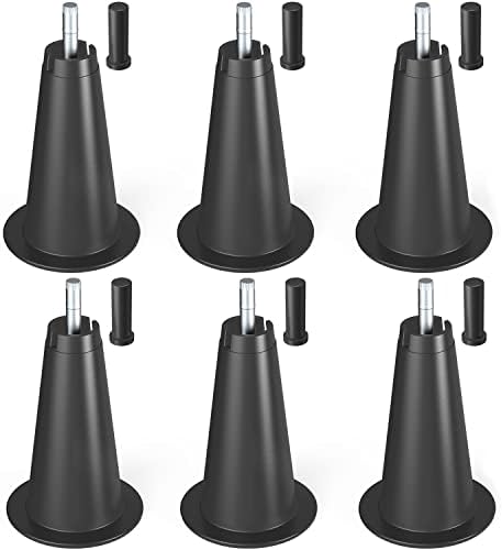 Ironwork 6-Piece Premium Bed Frame Risers