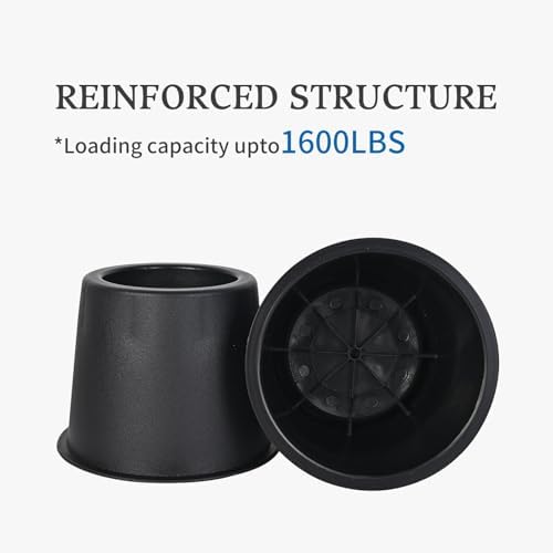 4-Inch Sturdy Bed Risers Under Bed Storage