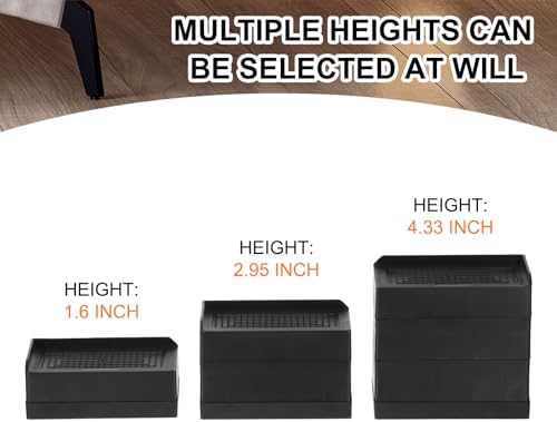 UH-16 Bed Risers for Bed Sofa more