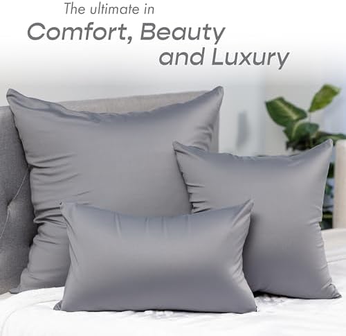 PILLOWY 12 x 20 Throw Pillow - Dark Grey