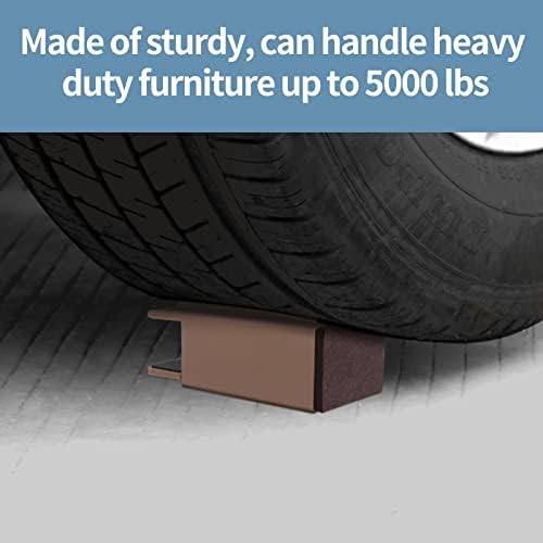 Adjustable Bed Risers 4 Inch Heavy Duty Black 4Pack