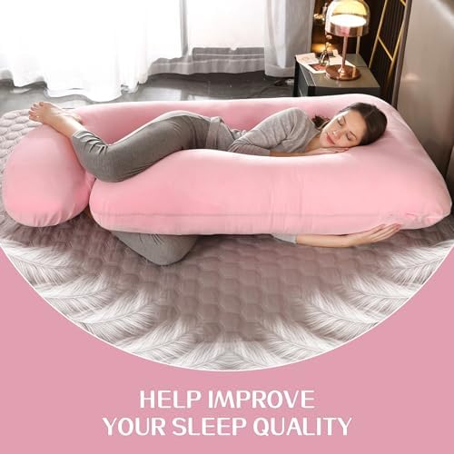 Safe and Soft Sleep Companion - 57x28 Velvet Maternity Pillowcase with Double Zipper