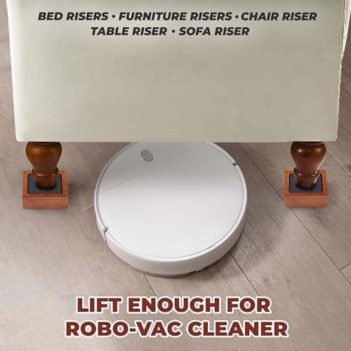 Sturdy Bed Risers 1-3 Inches for Enhanced Stability in Your Bedroom or Living Area